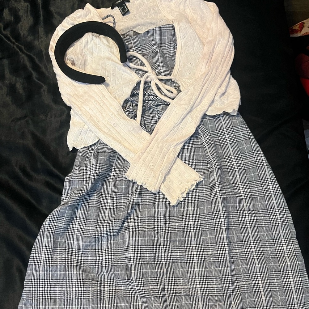 Lace boho front tie cardigann